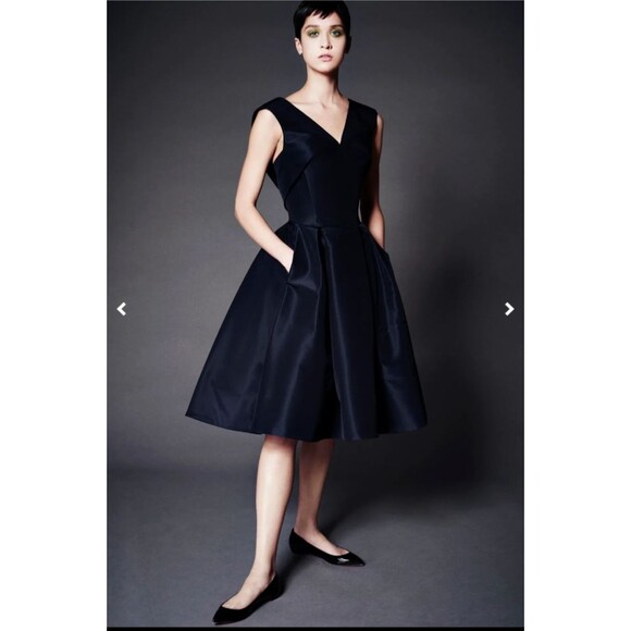 Zac Posen Women’s Runway Silk Full Skirt Cocktail Dress size 4 NWT Made in USA
